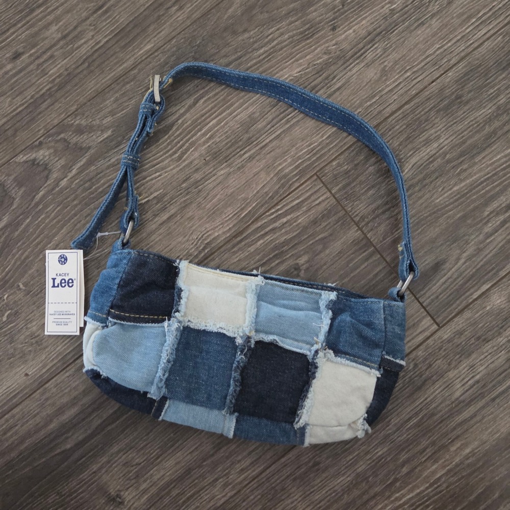 Lee x Kacey Musgraves Patchwork Denim Mini Shoulder Bag Small Y2K NEW - Picture 5 of 9
